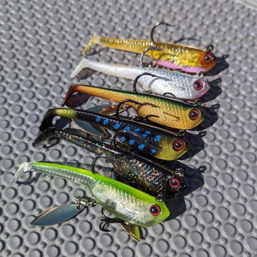 Pre-Rigged Thin Tail spinners – Jiggle Fishing