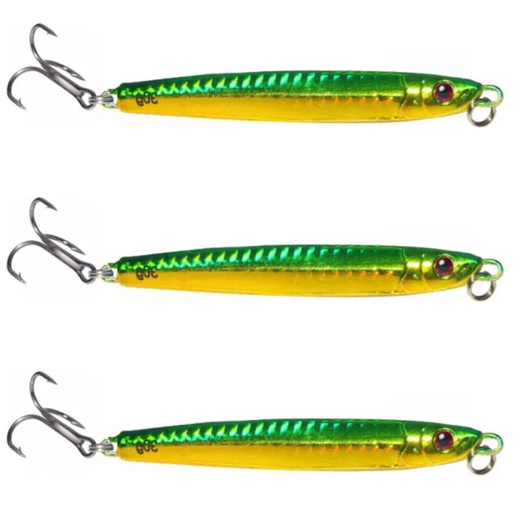 Salmon Darts 30g - Green/Gold (3 Pack)