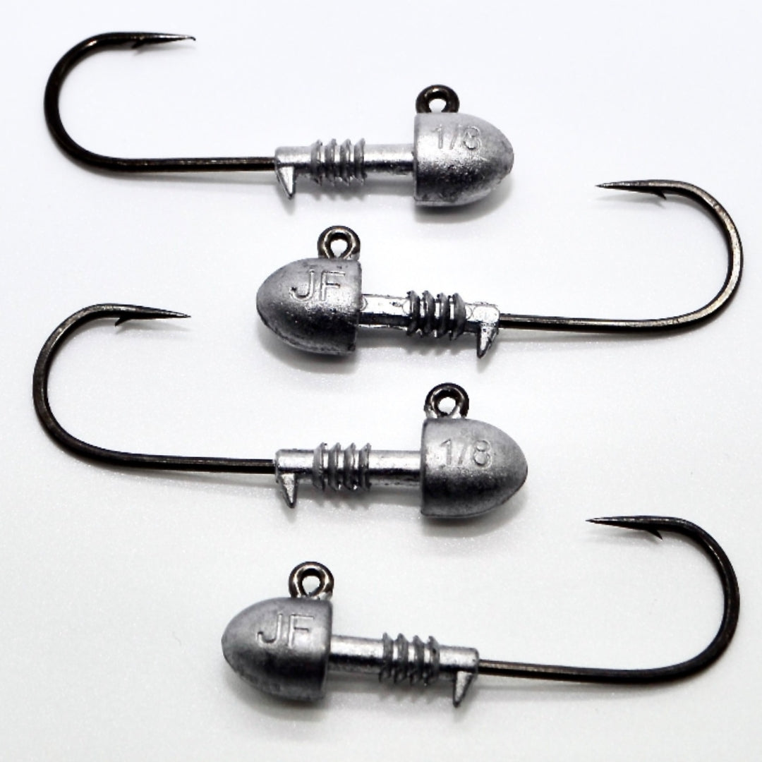 20 Size1/0 1/16 OZ Jig Heads High Chemically Sharpened Hooks Fishing Tackle