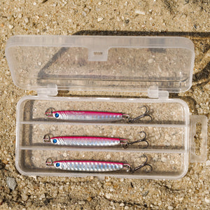 Salmon Darts 14g - Pink/Silver (3 Lures PLUS Tackle Box)