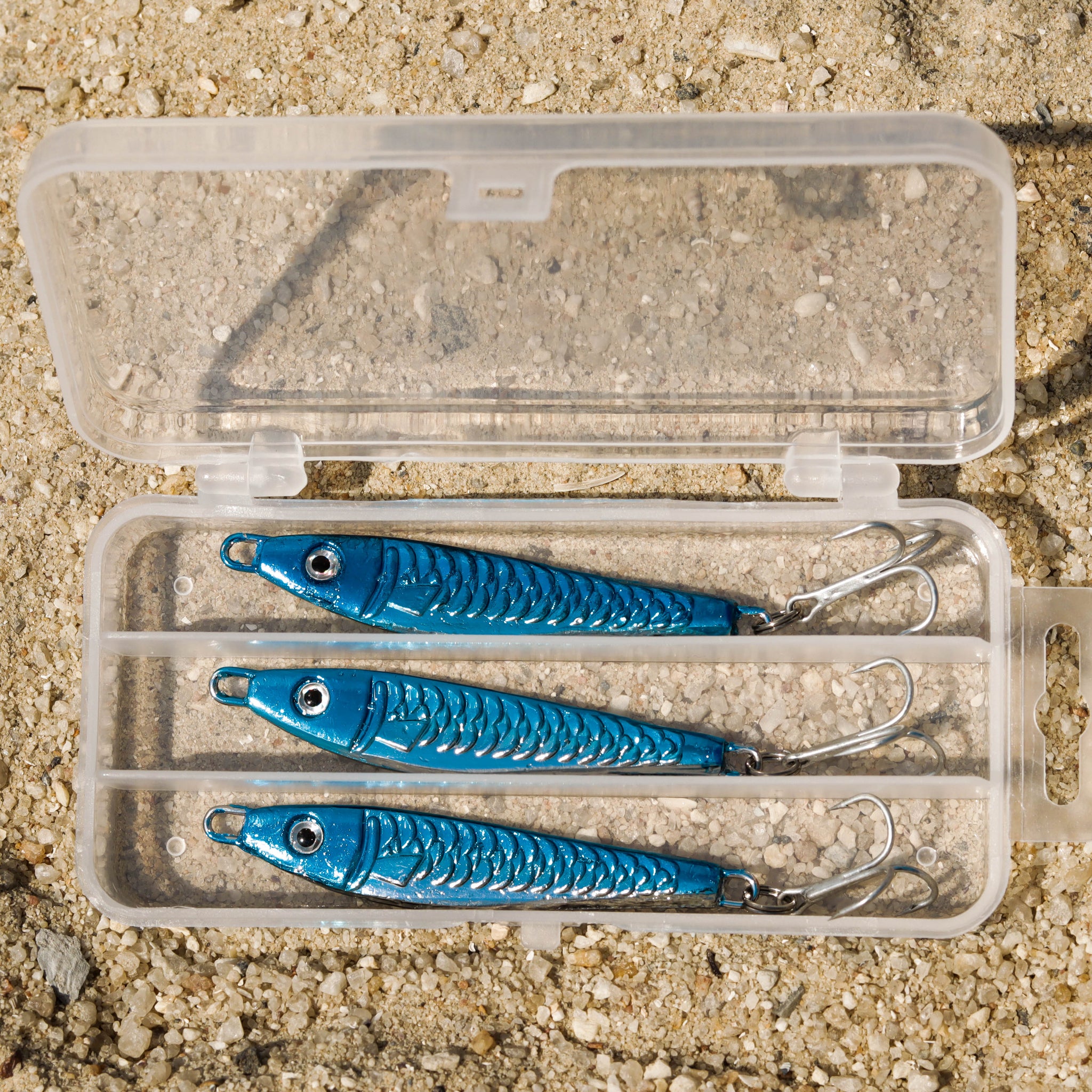 Blue Fish 28g - (3 Lures PLUS Tackle Box) – Jiggle Fishing