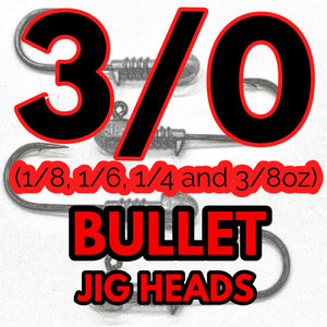 3/0 - Bullet Jig Heads